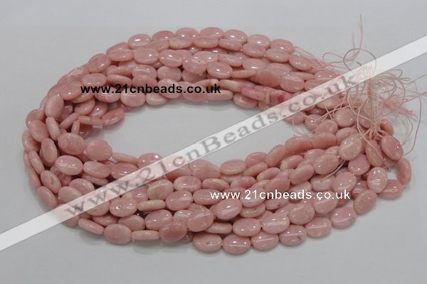 COP63 15.5 inches 10*14mm oval natural pink opal gemstone beads