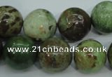 COP655 15.5 inches 14mm round green opal gemstone beads