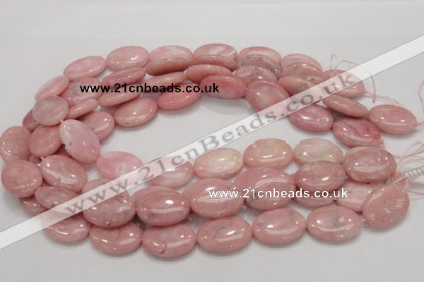 COP66 15.5 inches 18*25mm oval natural pink opal gemstone beads