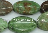 COP680 15.5 inches 20*30mm oval green opal gemstone beads