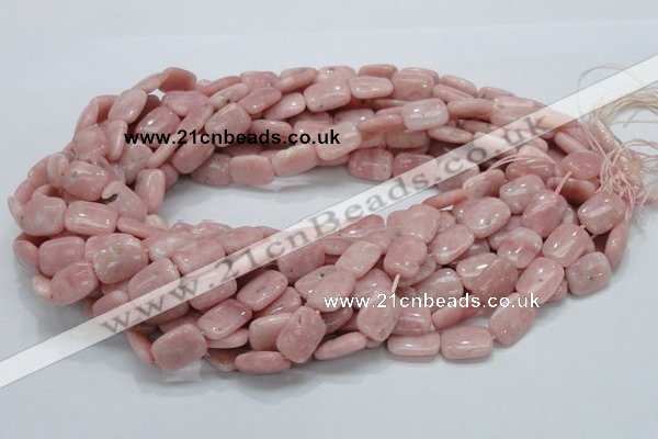COP69 15.5 inches 10*14mm rectangle natural pink opal gemstone beads