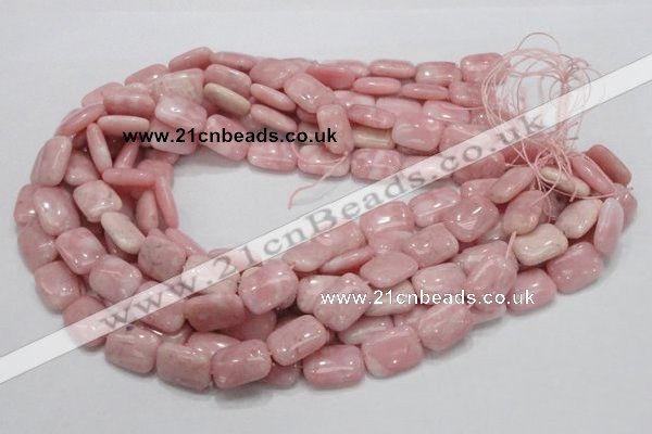 COP70 15.5 inches 13*18mm rectangle natural pink opal gemstone beads