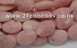 COP71 15.5 inches 10*14mm faceted oval natural pink opal beads