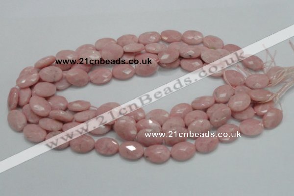 COP72 15.5 inches 13*18mm faceted oval natural pink opal beads