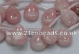 COP73 15.5 inches 10*14mm flat teardrop natural pink opal beads