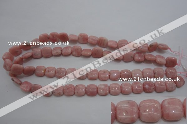 COP79 15.5 inches 12*12mm square natural pink opal gemstone beads