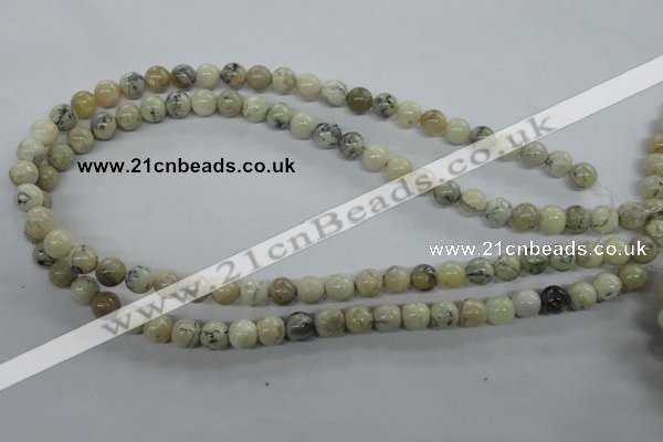 COP802 15.5 inches 8mm round natural African opal beads