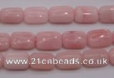 COP81 15.5 inches 8*12mm rectangle natural pink opal gemstone beads