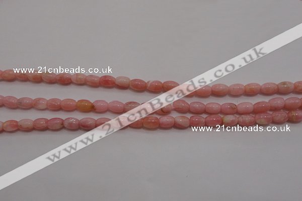 COP85 15.5 inches 4*6mm drum natural pink opal gemstone beads