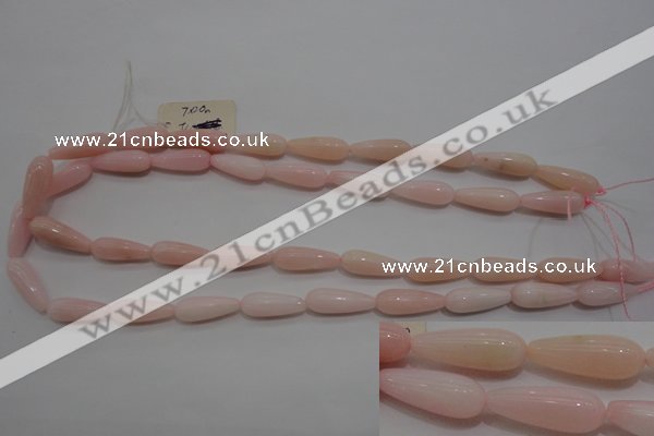 COP87 15.5 inches 8*20mm teardrop natural pink opal gemstone beads