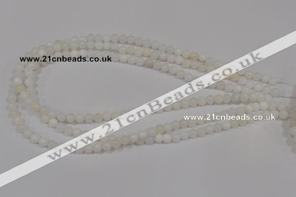 COP900 15.5 inches 6mm round natural white opal gemstone beads