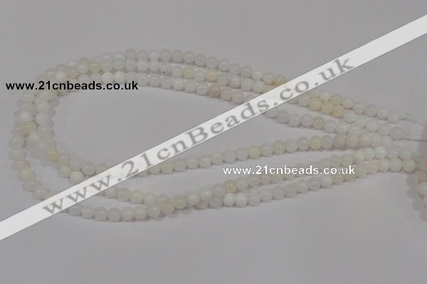 COP901 15.5 inches 8mm round natural white opal gemstone beads