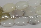 COP907 15.5 inches 13*18mm oval natural white opal gemstone beads