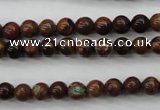 COP951 15.5 inches 6mm round green opal gemstone beads wholesale