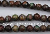 COP986 15.5 inches 8mm round green opal gemstone beads wholesale