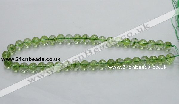 COQ01 16 inches 10mm round dyed olive quartz beads wholesale