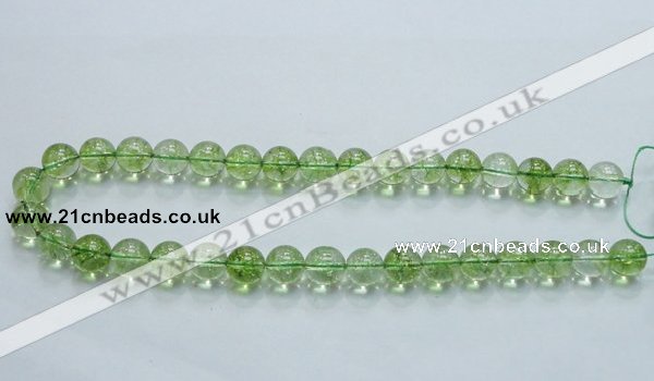 COQ02 16 inches 12mm round dyed olive quartz beads wholesale