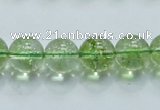 COQ03 16 inches 4mm round dyed olive quartz beads wholesale