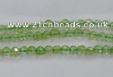 COQ10 16 inches 4mm faceted round dyed olive quartz beads wholesale