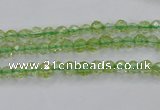 COQ11 16 inches 6mm faceted round dyed olive quartz beads wholesale