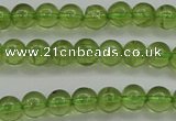 COQ202 15.5 inches 4mm - 5mm round natural olive quartz beads