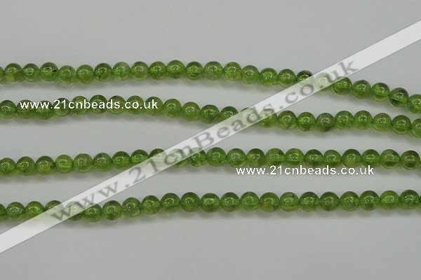 COQ203 15.5 inches 6mm - 7mm round natural olive quartz beads