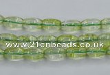 COQ21 16 inches 6*10mm rice dyed olive quartz beads wholesale