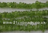 COQ61 15.5 inches 3*7mm natural olive quartz chips beads wholesale