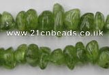 COQ64 15.5 inches 8*12mm natural olive quartz chips beads wholesale