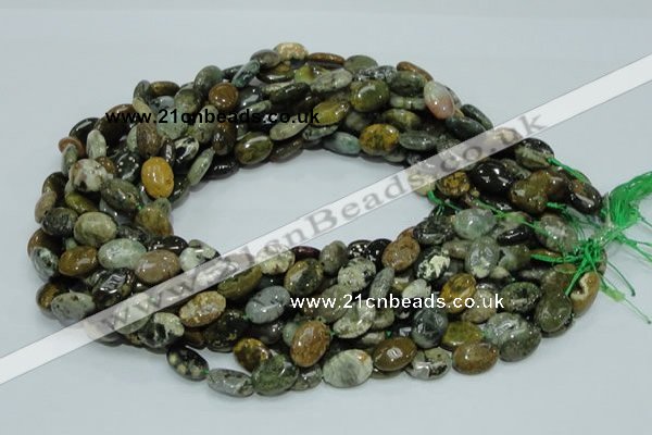 COS04 15.5 inches 10*14mm oval ocean stone beads wholesale