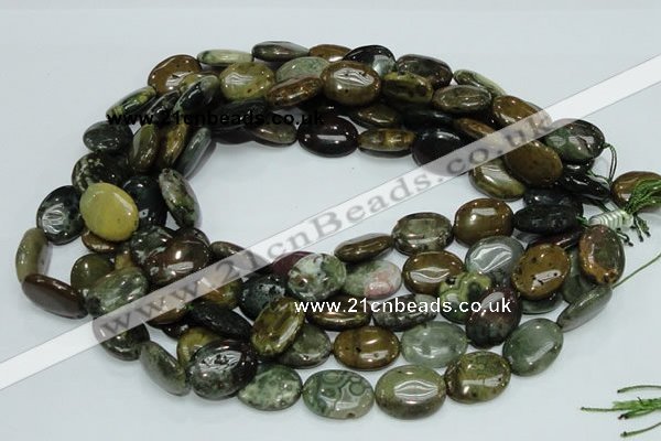 COS06 15.5 inches 15*20mm oval ocean stone beads wholesale