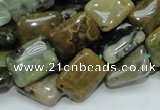 COS08 15.5 inches 12*16mm rectangle ocean stone beads wholesale