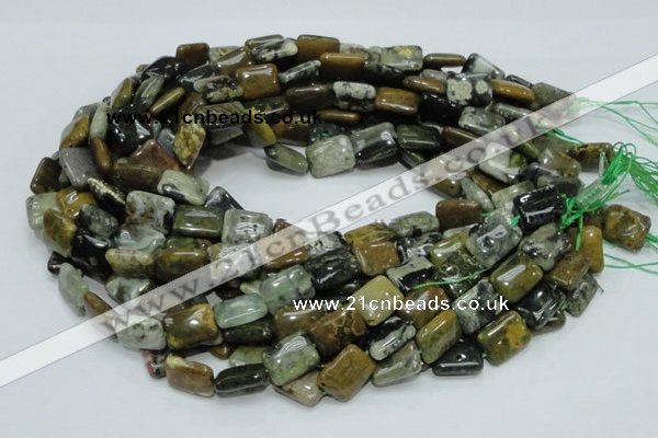 COS08 15.5 inches 12*16mm rectangle ocean stone beads wholesale