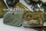 COS09 15.5 inches 18*25mm rectangle ocean stone beads wholesale