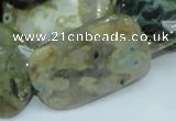 COS10 15.5 inches 25*35mm rectangle ocean stone beads wholesale