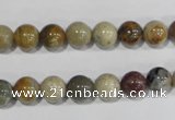 COS162 15.5 inches 8mm round ocean stone beads wholesale