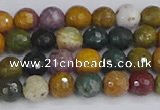 COS201 15.5 inches 6mm faceted round ocean jasper beads