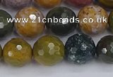 COS204 15.5 inches 12mm faceted round ocean jasper beads