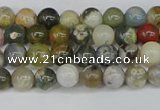 COS220 15.5 inches 4mm round ocean stone beads wholesale