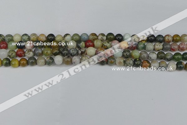 COS221 15.5 inches 6mm round ocean stone beads wholesale