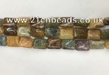 COS252 15.5 inches 12*16mm rectangle ocean stone beads wholesale