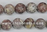 COT04 15.5 inches 14mm round osmanthus stone beads wholesale