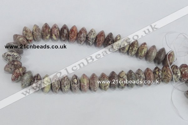 COT08 15.5 inches 10*20mm rondelle osmanthus stone beads