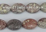 COT09 15.5 inches 13*18mm oval osmanthus stone beads wholesale