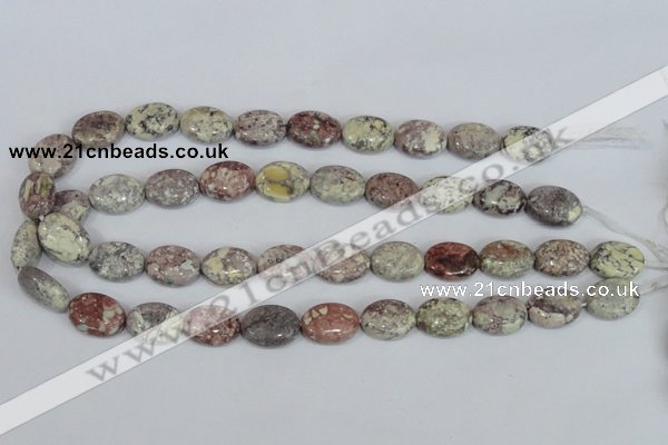 COT09 15.5 inches 13*18mm oval osmanthus stone beads wholesale