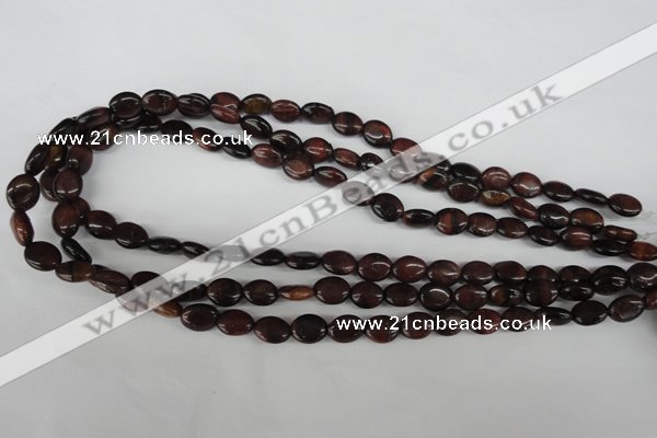 COV11 15.5 inches 8*10mm oval red tiger eye beads wholesale