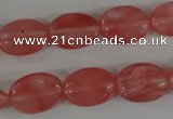 COV110 15.5 inches 12*16mm oval cherry quartz beads wholesale