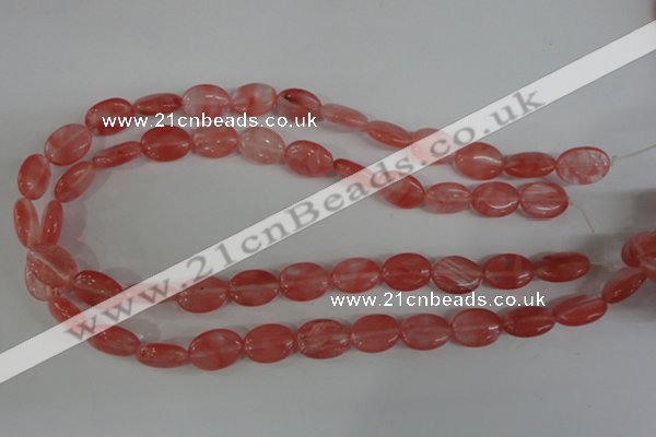 COV110 15.5 inches 12*16mm oval cherry quartz beads wholesale