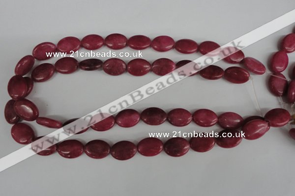 COV123 15.5 inches 13*18mm oval candy jade beads wholesale