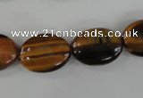 COV128 15.5 inches 13*18mm oval yellow tiger eye beads wholesale